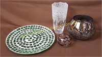 Decorative Lot - Mosaic Green Platter