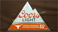 Coors Light/Texas Longhorns Metal Sign/Wall