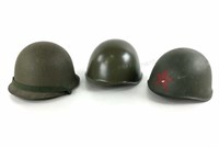 (3) Helmets W/ Post-ww2 Russian Czech,