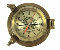 Chadburns Liverpool & London Brass Ship Clock