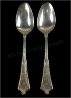 (2) C.1875 Tiffany & Co. Sterling Persian Spoons