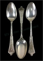 (3) C.1875 Tiffany & Co. Sterling Persian Spoons
