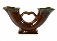Van Briggle Pottery Brown Lava Glaze Wedding Vase