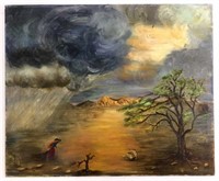 Marcell Moser (1919-2000) Oil On Board Landscape