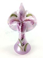 Fenton Hand Painted Jack In The Pulpit Vase
