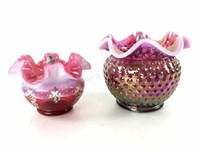 (2) Fenton Art Glass Vases