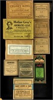 Antique Apothecary Herbal Medicine Boxes