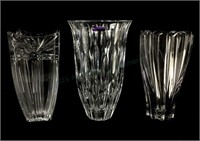 (3) Marquis Waterford Crystal Vases