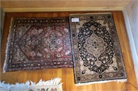 Lot, two oriental rugs, 2'x3' and 2' 4" x 3' 9",