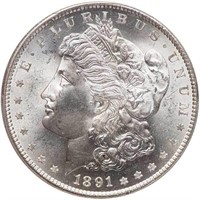 $1 1891-S PCGS MS66