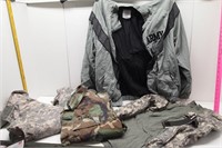 4 Military Shirts & 1 Army Jacket