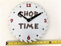 Metal "shop time" clock
