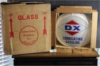D-X Lubricating Gasoline Gas Globe In Original Box