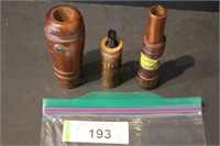 Lot of 3 Vintage Game Call Bodies