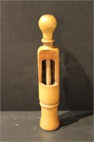 12" Wood Vintage Wine Bottle Corking Device