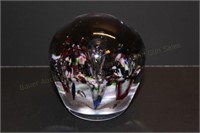 Millefiori Controlled Bubble Style paperweight