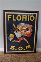 Vintage Reproduction Poster Florio S.O.M
