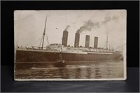 Rare Real Picture Postcard RMS Lusitania