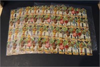 6 Sheets of 24 Die Cut Paper Doll Figures 144 tota