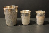 Lot of 3 Vintage Shot Glasses "Only a Thimble Full