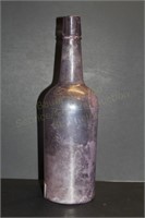 Antique Amethyst Whiskey Liquor Bottle 12"