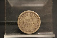 Rare 1876 CC Seated Silver Quarter Dollar