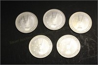 5 - 1/2 oz .999 Silver Australian Pacific War Coin