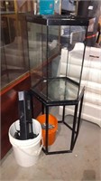 30 GALLON HEXAGON FISH TANK WITH STAND