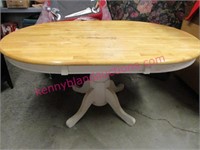 modern oval dining table (white base) 5ft long