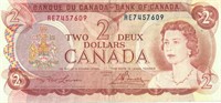 1974 CANADIAN $2 NOTE