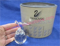 swarovski crystal pear in original box