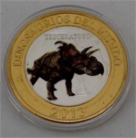 2013 Dinosaurios Del Mundo Comm. Medallion