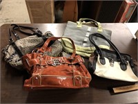 BOX OF PURSES W/GUESS PURSE