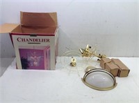 Wall Sconce & Chandelier (Boxed) as Shown