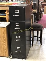 TALL/BLACK 4 DRAWER FILE CABINET