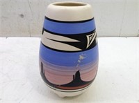Hand Painted Southwest Vase "Navajo"