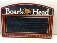 Nice Boar's Head Menu Board Display Sign Plastic