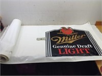 Miller GD Light Vinyl Banner  Has Two Logo's