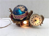 Vtg Rare Schlitz Lighted Motion Sign/Clock 1960's