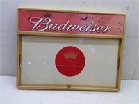 Budweiser Advertising Menu Board  24 x 18