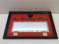"The Bowling Alley" Game Room Mirror / Sign