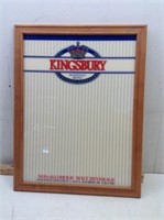 Kingsbury N.A. Dry Erase Menu Board w/ Wood Frame