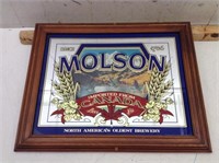 Molson Beer Advertising Bar Mirror
