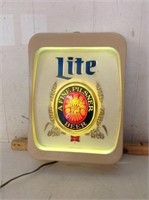 Lighted lite Beer Advertising Sign  Working