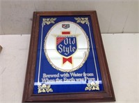 Old Style Beer Bar Mirror     15 x 21