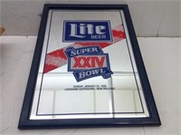 Lite Beer Superbowl XXIV Bar Mirror  16 x 23