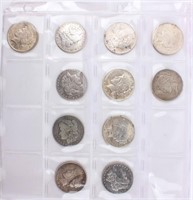 Coin 11 U.S. Silver Dollars Morgan & Peace