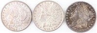 Coin 3 Morgan Dollars 1879-O, 1896-P & 1900-O