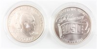 Coin  2 United States Commemorative Silver Dollars