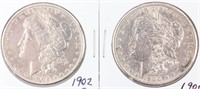Coin 2 Morgan Silver Dollars 1902-O & 1900